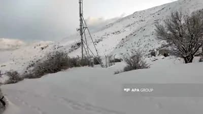 Naxçıvanda güclü qar: Yollar bağlanır, hərəkət çətinləşir