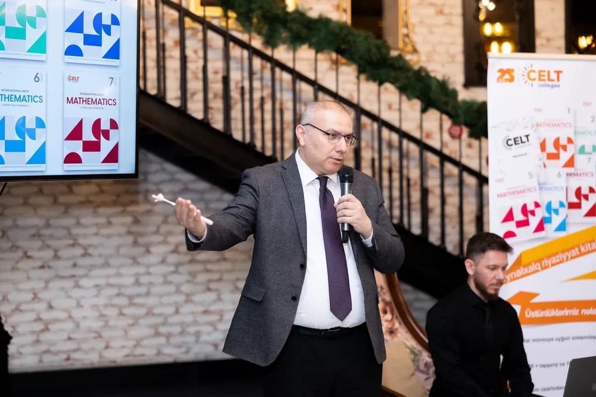 Bakıda yeni riyaziyyat kitabı təqdim edildi: Şagirdlər üçün unikal vəsait