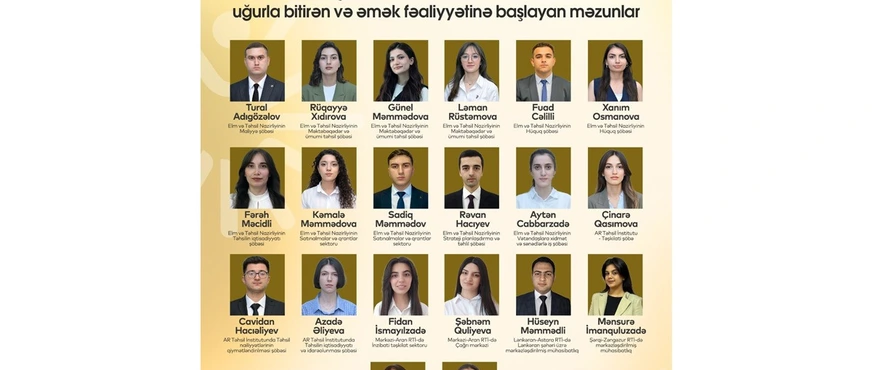 «Maarifçi»lər işə başladı: Gənclər Nazirlikdə karyera quracaq