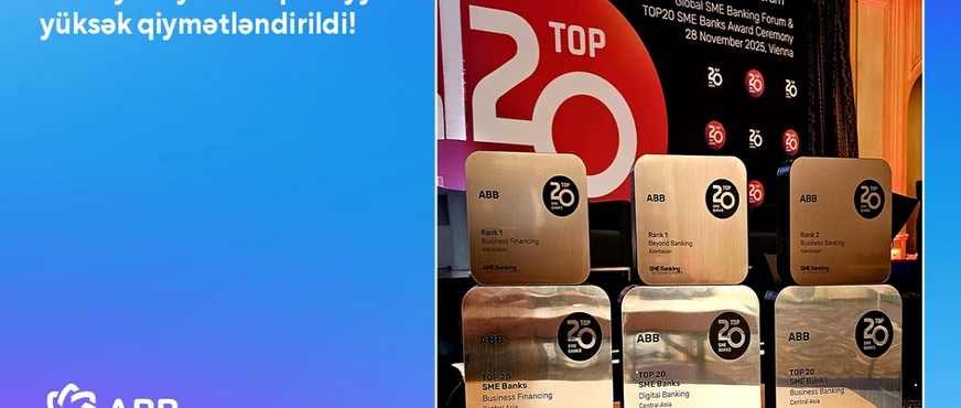 ABB Orta Asiyada Sahibkarlığı Maliyyələşdirən Ən Yaxşı Bank Seçildi!