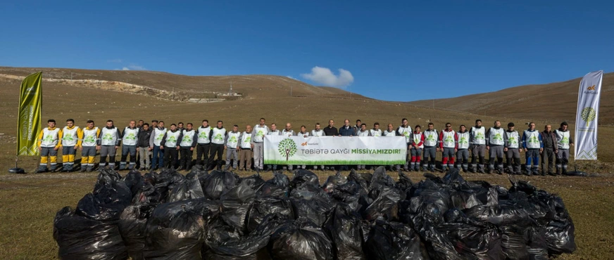 Daşkəsəndə "AzerGold" tullantıları təmizlədi: Ekoloji aksiya