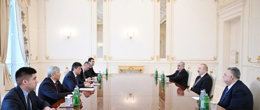 İlham Əliyev Qırğızıstan nümayəndə heyətini qəbul etdi: Yeni layihələrə yaşıl işıq!