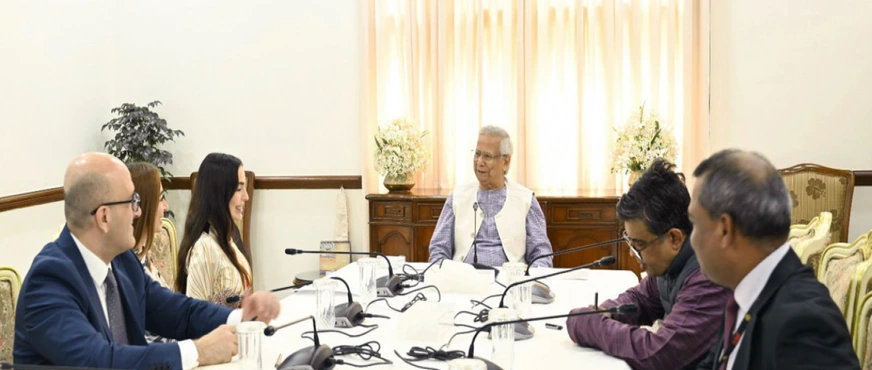 Leyla Əliyeva və Arzu Əliyeva Banqladeşdə Nobel Laureatı Yunusla Görüşdü