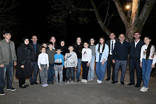 Leyla Əliyeva və Arzu Əliyeva Milli Qəhrəman Pəncəli Teymurovun ailəsini Astarada yad etdi