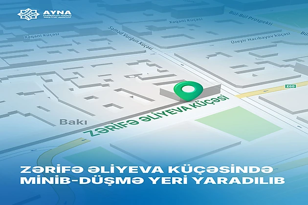 Bakıda daha bir avtobus zolağında sərnişinlərin rahatlığı üçün şərait yaradıldı