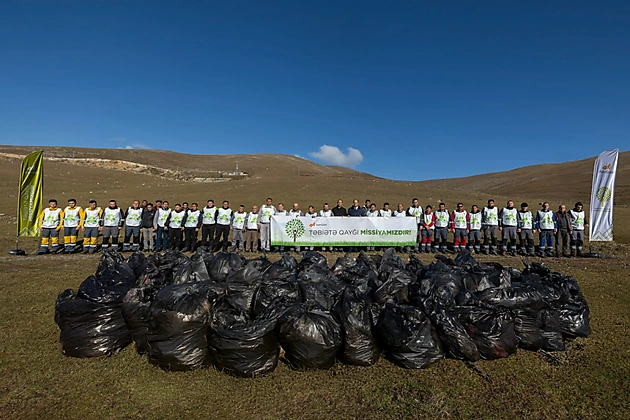 Daşkəsəndə "AzerGold" tullantıları təmizlədi: Ekoloji aksiya