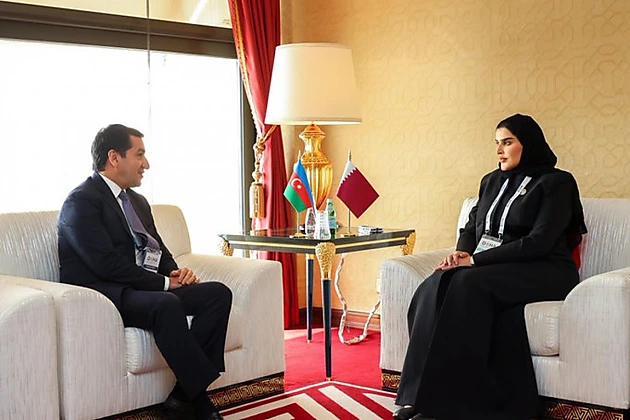 Hikmət Hacıyev Qətər naziri ilə görüşdü: Əməkdaşlıq müzakirəsi!